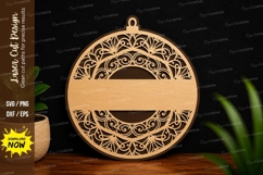 Round Ornament Frame SVG Laser Cut Svg Design round ornament Product Image 1