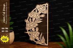Decorative Floral Corner Frame SVG Laser Cut Svg Design Product Image 1