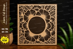Floral Mandala Frame SVG Laser Cut Svg Design mandala frame Product Image 1