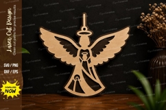 Angel Ornament SVG Laser Cut Svg Design angel ornament svg Product Image 1