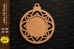 Circular Ornament Frame SVG Laser Cut Svg Design circular Product Image 1