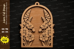 Floral Arch Ornament SVG Laser Cut Svg Design floral arch Product Image 1