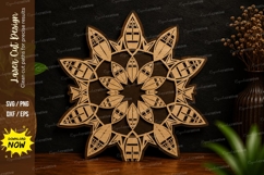 Mandala Flower Pattern SVG Laser Cut Svg Design mandala Product Image 1