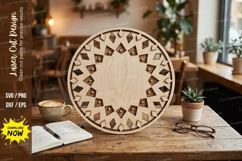 Geometric Wall Laser Cut SVG laser cut svg, geometric wall Product Image 1