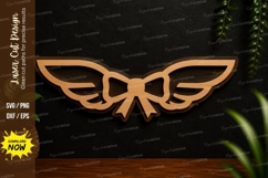 Angel Wings Frame Laser Cut Svg Design angel wings svg, wing Product Image 1