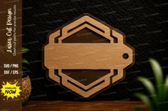 Modern Tag Label Laser Cut Svg Design modern tag svg, label Product Image 1