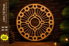 Geometric Wheel Pattern Laser Cut Svg Design geometric Product Image 1