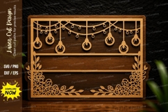 Ornament Border Frame Laser Cut Svg Design ornament border Product Image 1
