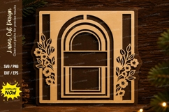 Arch Window Frame Laser Cut Svg Design arch window svg, arch Product Image 1