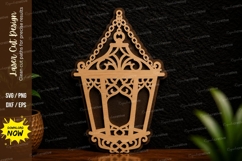 Decorative Lantern Frame Laser Cut Svg Design lantern frame Product Image 1