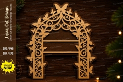 Ornamental Arch Frame Laser Cut Svg Design ornamental arch Product Image 1
