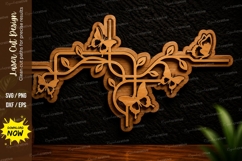 Butterfly Branch Decor Laser Cut Svg Design butterfly branch Product Image 1