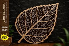 Skeleton Leaf Laser Cut Svg Design skeleton leaf svg, leaf Product Image 1