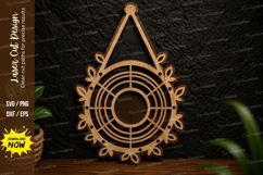 Geometric Hanging Ornament Laser Cut Svg Design geometric Product Image 1