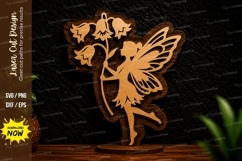 Fairy Flower Branch Laser Cut Svg Design fairy flower svg Product Image 1