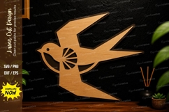 Flying Bird Silhouette Laser Cut Svg Design flying bird svg Product Image 1