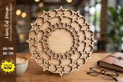 Star Mandala Laser Cut SVG laser cut svg, star mandala Product Image 1