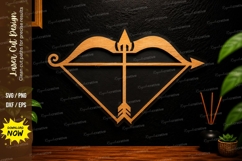 Archery Bow Symbol Laser Cut Svg Design archery bow svg Product Image 1