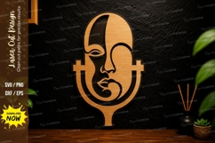 Violin Microphone Laser Cut Svg Design violin microphone svg Product Image 1