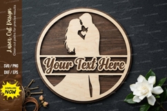 Couple Silhouette laser Cut svg Cutting file couple silhouet Product Image 1