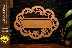 Ornate Name Plate Laser Cut Svg Design name plate svg Product Image 1
