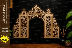 Ornate Archway Laser Cut SVG Wall Art Design ornate arch svg Product Image 1