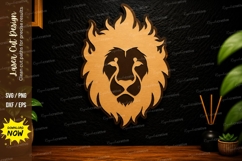 Lion Head Laser Cut SVG Design lion svg, lion head svg Product Image 1
