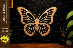 Butterfly Outline Laser Cut SVG Design butterfly svg, butter Product Image 1