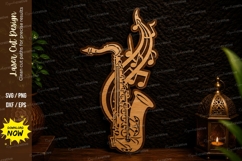 Saxophone Music Laser Cut SVG Design saxophone svg, music Product Image 1