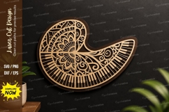 Mandala Bird Laser Cut SVG Design mandala bird svg Product Image 1