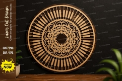 Mandala Piano Circle Laser Cut SVG Design mandala piano svg Product Image 1