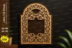 Ornamental Arch Window Laser Cut SVG Design ornamental arch Product Image 1