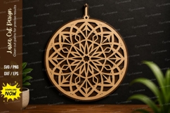 Mandala Circle Ornament Laser Cut SVG Design mandala ornamen Product Image 1