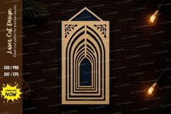 Layered Arch Frame Laser Cut SVG Design arch frame svg Product Image 1
