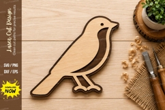 Minimal Bird Silhouette Laser Cut SVG Design bird svg, bird Product Image 1