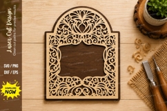 Ornate Arch Frame Laser Cut SVG Design arch frame svg Product Image 1