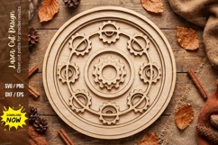 Vintage Mandala Laser Cut SVG laser cut svg, vintage mandala Product Image 1