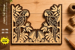Parrot Tropical Nature Wall Art Laser Cut SVG File parrot Product Image 1