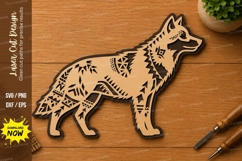 Wolf Wildlife Silhouette Wall Art Laser Cut SVG File wolf Product Image 1