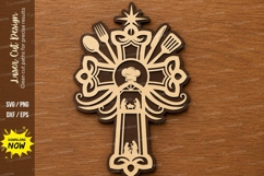 Christian Cross Faith Symbol Laser Cut SVG File christian Product Image 1