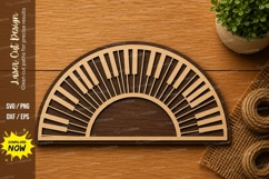 Half Piano Keyboard SVG | Musical Instrument Laser Cut File Product Image 1