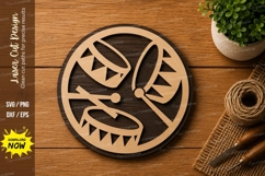 Abstract Circle Pattern SVG | Geometric Laser Cut File Product Image 1