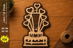 Birthday Cake Celebration SVG | Party Laser Cut File | Glowf Product Image 1