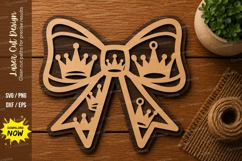 Decorative Bow SVG | Ribbon Laser Cut File | Glowforge CNC Product Image 1