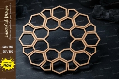 Floral Layer Mandala Laser Cut SVG laser cut svg, floral Product Image 1
