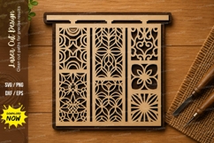 Decorative Panel SVG | Geometric Window Laser Cut File Product Image 1
