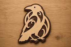 Elegant Raven Arch Frame Laser Cut Svg File Design raven arc Product Image 1