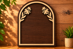 Bloom Arch Design Laser Cut Svg File Design bloom arch svg Product Image 1