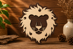 Royal Lion Silhouette Laser Cut Svg File Design royal lion  Product Image 1