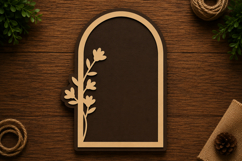 Botanical Arch Panel Laser Cut Svg File Design botanical ar Product Image 1